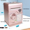 Yoego Kids Money Bank, Electronic Piggy Banks, Great Gift Toy for Kids Children, Auto Scroll Paper Money Saving Box Password Coin Bank,Perfect Toy Gifts for Boys Girls (Rose Gold)
