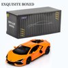 TOKAXI 1/36 Scale Lamborghini Revuelto Diecast Cars Models,Pull Back Vehicles Lamborghini Toy Cars,Cars Gifts for Boys Girls Orange