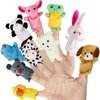 Sealive Plush Animals Finger Puppet Toys - Mini Plush Figures Toy Assortment for Kids, Soft Hands Finger Puppets Game for Autistic Children, Great Family Parents Talking Story Set (10 PCS(B))