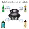 mriya Scalp Applicator Comb, Hair Oil Applicator for Medicine Scalp Head Fluid Comb Essential Oil Hair Treatment Head Scalp Massager Brush Hair Growth Black