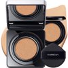 CARSLAN Black Magnet Cushion Foundation - Full Buildable Coverage, Moisturizing, Lightweight, 18H Long-Lasting Glow Looking, Refill Included, K01.Warm Fair