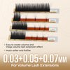 LASHVIEW Eyelash Extensions, C Curl 8-15mm Mixed 0.15 Classic Lashes, Classic Individual Lash Extensions, Professional Lash Trays for Lash Extensions