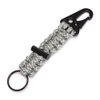 EKLOEN 2 Pack Paracord Carabiner Survival Keychain Lanyard with Firestarter (Digital Camo)