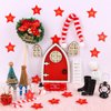CCINEE Christmas Elf Girl Fairy Doors Decoration Enchanted Xmas Wooden Tiny Miniature Fairy Door Kit for Xmas DIY Craft Dollhouse Accessories Decor