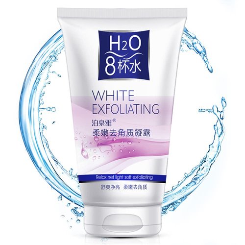 BIOAQUA Soft Toning Exfoliating Cleanser Gel H2O Improve Dry Rough Skin Moisturizing Face 100g 3.53oz