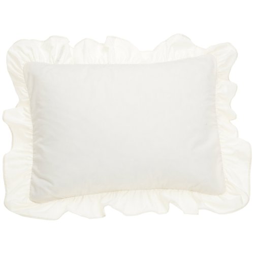 Fresh Ideas Ruffled Pillow Sham 2 Pack, Standard, Ivory