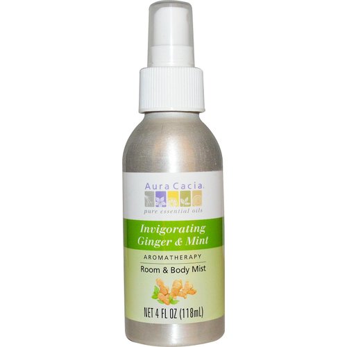 AURA CACIA Ginger Mint Body Mist, 4 FZ