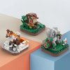 MEIEST Mini Animals Building Blocks Set,Land Animal Themed Collection Construction Building Bricks Toy,Cute Home Decors,6+(Hedgehog)