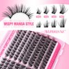 Fluffy Lash Clusters Left&Right Cluster Eyelashes Extensions 12-18mm DIY Individual Lashes Extension 192pcs Wispy Cat Eye Lashes Clusters by ALPHONSE
