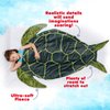 Silver Lilly Animal Tail Blanket - Plush Animal Sleeping Bag Blanket for Kids (Turtle)