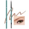 Waterproof Eyebrow Pencil,Ultra-Fine Mechanical Pencil with Spoolie Brush,Eyebrow Pencil Soft Textured Draws Tiny Brow Hairs and Fills in Sparse Areas,Create Natural Eye Brow,Light Brown
