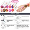 Generic 103 PCS Donut Temporary Tattoos Doughnut Themed Two Sweet 1st Birthday Party Decorations Favors Supplies Donut Grow Up Decor for Kids Boy Girl School Prizes