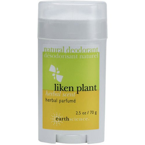 Earth Science: Natural Deodorant Liken Plant Herbal Scent, 2.5 oz (3 pack)