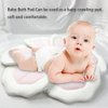 TOFOAN Baby Bath Pad for Infant Bathtub Sink Flower Mat Tub Little Lotus - Petal Soft Supports Lounger Newborn Bathing Insert Seat Baby Essentials - Baby Gifts - 31" (Pink)