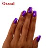 Ozzeal Pearl Gel Nail Polish,Deep Purple Glitter Gel Nail Polish Sparkle Shimmer Gel Glitter Nail Polish Fall Winter Soak off LED UV Gel Nail Polish for Art DIY Manicure 15ML
