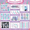 BenLouis 120Pcs Mermaid Party Favors Little Mermaid Pencils Stickers School Stationery Bulk for Kids Mermaid Birthday Decor Baby Shower Candy Goodie Bag Stuffer Classroom Rewards Pinata Supplies