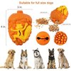 LapDog New Look Squirrell! Pinecone Dog Toy for Aggressive chewers, Dog Chew Toy for Small to Medium Dogs, Treat Dispensing Durable Dog Toys, Dog Slow Feeder, Orange (Medium)