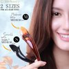 RC ROCHE ORNAMENT 6 Pcs Womens Hair Clip Professional Styling Sectioning Inner Teeth Curve Durable Alligator Duck Bill Jaw Strong Secure Grip Salon, Medium Brown