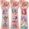 SUNAI 145Pcs Glitter Styles Unicorn Temporary Tattoos - Perfect for Unicorn Birthday Party Decorations, Favors, Supplies, Gifts Goodie Bag Fillers, 12 Sheets