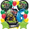 Anagram Foil Balloons, For Transformers, Rise of the Beast Party Theme Collection, Party Accessory, Multicolor, Licensed, 6th Birthday