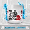 5% Nutrition Rich Piana AllDayYouMay BCAA Powder | Premium Intra & Post Workout Amino Acids, Hydration, Endurance, Muscle Recovery, Joint & Liver Support | 15.9 oz, 30 Servings (Blueberry Lemonade)