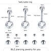 BLZ 90PCS Mixed-pack Piercing Kit Stainless Steel 14G 16G 18G 20G Piercing Needle with Nose Septum Lip Tongue Tragus Cartilage Daith Eyebrow Belly Button Rings Retainer Piercing Jewelry silver