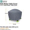 Dalema Water Table Cover Round,Outdoor Waterproof Kids Water Table Cover for Water Table,Toddle Water Play Table Toys Cover for Fish 'n Splash Water Table(Grey,34''x18'')