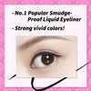 Heroine Make by Kissme 2 pack Smooth Waterproof Liquid Eyeliner Pen, Eye Liner Makeup, Super Keep 01 Jet Black