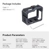 SmallRig Hero12 / Hero11 / Hero 10 / Hero 9 Black Cage for GoPro, Compatible with The Lens Filter Max Lens on Camera, with 2 Cold Shoe Mount for Microphone and Led Video Light - 3084C