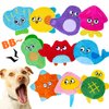 HOESDA No Stuffing Dog Toys 10 Pack,Squeaky Dog Toy Crinkle Dog Toys for Small Medium Dog,Durable Plush Dog Toys,Cute Animal Stuffless Pet Toys,Interactive Puppy Teething Chew Toys for Entertaining