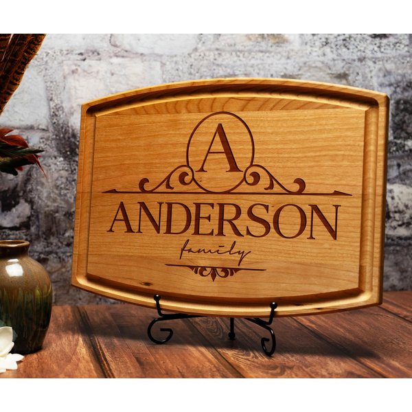 Tayfus Personalized & Monogrammed Cutting Boards, Handmade Custom Wood Serving Board, Christmas Gifts for Women and Men, Gifts for Christmas, Wedding and Anniversary, Housewarming Gift For Couples