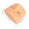 Lash Mannequin Head, 3 Layer Lashes Eyelash Mannequin Head for Make Up Eye Lashes Eyelash Extensions, Soft Touch Makeup Practice Face (Yellow Skin)