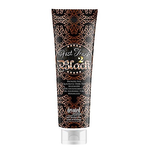 Devoted Creations Fast Track 2 Black Dark Tan Maximizer Tanning Lotion 8.5 Ounce
