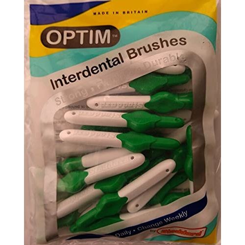 Stoddard OPTIM Soft Interdental Brushes Medium 5mm Green 25-Pack