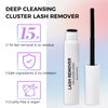 Miuffue 3 PCS Lash Kit Lash Bond and Seal with Lash Tweezers Cluster Remover Kit, DIY Eyelash Glue and Lash Applicator Tool Cluster Eyelash Glue Remover Fast Removal with No Residue