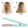 Ceramic Flat Iron, Constant Temperature Hair Healting Plate, Mini Flat Iron for Straight and Curly Hair (US Plug)