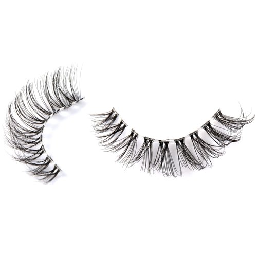 HICOCU False Eyelashes Russian Strip Lashes D DD Curl Fluffy Mink Lashes Natural Wispy Mink Eye Lashes Pack Reusable Fake Eyelashes Extension 10 Pairs (USJ17)