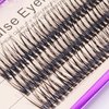 Bodermincer 120pcs D Curl 12D Fish Tail Lash Clusters Natural Soft Long PBT Mink False Eyelashes Individual Lashes Handmade Fake Eyelashes Extension (10mm)