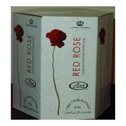 Red Rose - 6ml (.2oz) Roll-on Perfume Oil by AlRehab (Box of 6)