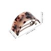 KALLORY Women's French Barrettes - 4Pcs Semi Circle Metal Hair Clips and Ponytail Holders