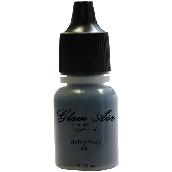 Glam Air Airbrushsh Eye Shadow Colors Water-based 0.25 Fl. Oz. Bottles of Eyeshadow( Choose Your Colors From Menu) (E8- SULTRY NAVY)