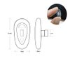 5 Pairs/Set Premium Quality Soft Silicone Universal Fit Eyeglass Nose Pads Teardrop Snap-in 13mm