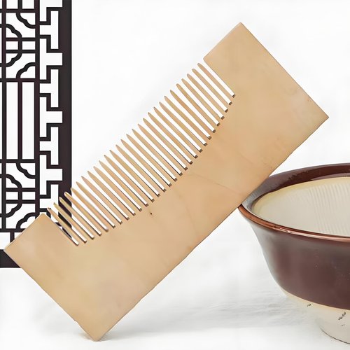 DIY Wooden Comb Peach Wooden Comb Valentine's Day Gift Mother's Day Gift Gift DIY Handmade Gift DIY Handmade Gift Kit Polishing Wooden Comb Birthday Gift
