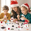 Shemira 12 Pack DIY Snowman Kit, Christmas Crafts for Kids, Modeling Air Dry Clay Craft Kits for Kids, DIY Christmas Ornaments Kits, Christmas Party Favors Stocking Stuffers for Kids, Christmas Gifts