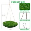 FlidRunest Hamster Foraging Grass Mat Puzzle Hammock Swing, Small Pet Simulation Grass Slow Feeder Mats, Washable Hanging Enrichment Activity Mat for Bunny Hamster Guinea Pigs Hedgehog