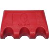 Q-Claw QCLAW Portable Pool/Billiards Cue Stick Holder/Rack - 3 Place - Red