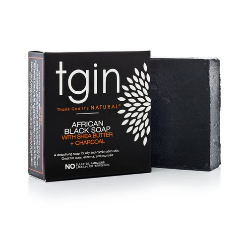 tgin Olive Oil Soap - African Black Soap Bar - For Allergies, Eczema, Psoriasis, Acne - Activated Charcoal -Detoxify, Cleanse, Rejuvenate Skin - 4 Oz