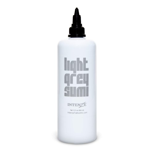 Intenze Tattoo Ink Japanese Light Gray Sumi Wash Ink Professional Quality, 12 Ounce Bottle