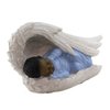 Ebony Treasures Baby Boy in Angel Wings Collectible Figurine, 3.5x6