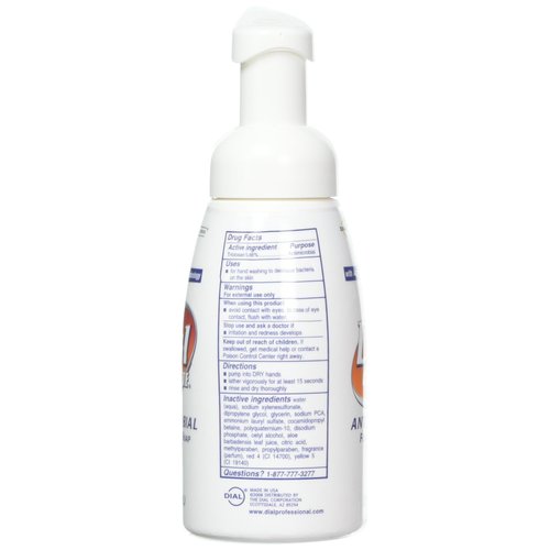 Dial Complete 81075 Healthcare Tabletop Pump Antimicrobial Foaming Hand Wash with Lotion, 7.5 oz, 1 BOTTLE